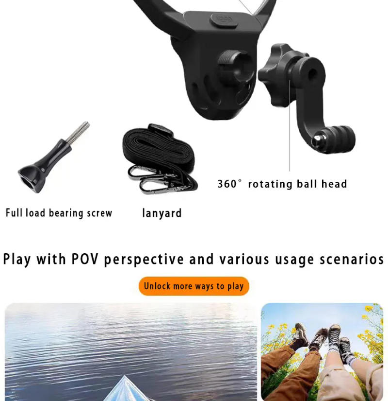 Description Picture 5 of itemAdjustable Camera Chest Strap POV / VLOG Neck Holder Mount Harness for Gopro Hero Insta360 DJI Osmo Action Camera Accessories
