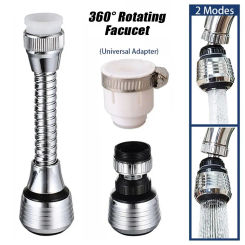1Set Booster Nozzle Extender 360 Degree Faucet Water Saver Anti Splash Head Rotating Bubbler Universal Dual Mode Filter Nozzle