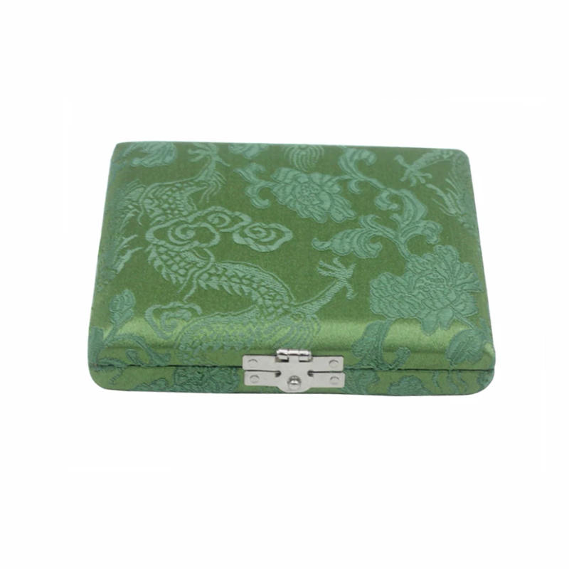 Description Picture 2 of itemFour Colors Oboe Reed Box With Pattern Solid Wood And Cloth Case Hold 6 Pcs Oboe Reed Musical Instrument Parts