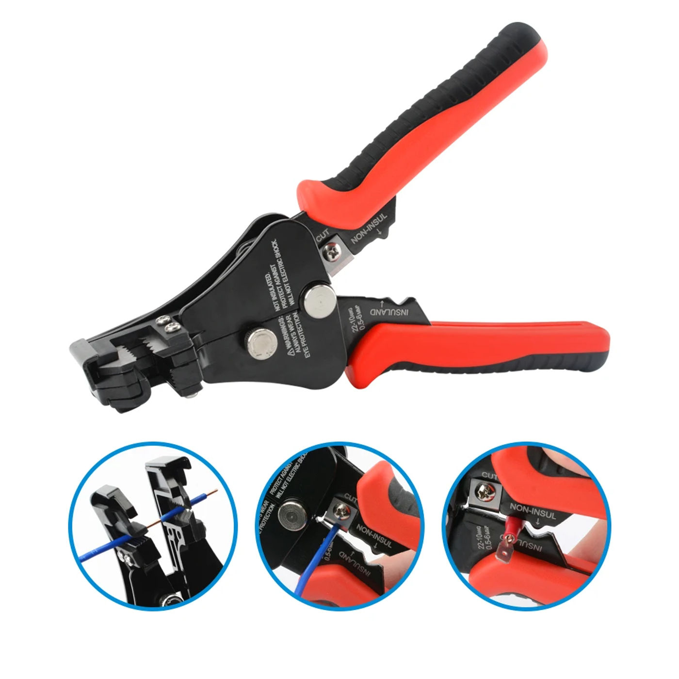 Description Picture 5 of itemMultifunctional Wire Stripper Pliers Tools Automatic Stripping Cutter Cable Wire Crimping Electrician for 8-18AWG