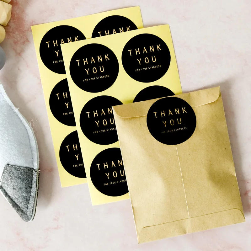 Description Picture 4 of itemRound Paper Stickers Thank You for Your Kindness Gift Sealing Labels Scrapbooking DIY Crafts Party Packaging Supplies 4cm 60pcs