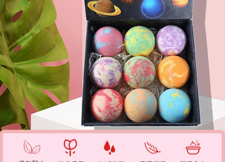 Description Picture 3 of itemBaby Bath Toy Children's Bath Ball Bath Bombs with Sea Animal Toy for Kids Sea Life Gentle Safe Spa Colorful Fizzies