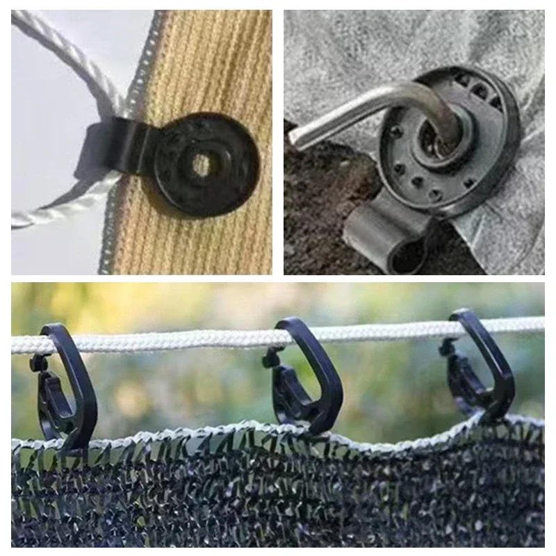 Description Picture 4 of item5-200pcs Awning Plastic Clips Outdoor Shade Cloth Net Clip Camping Garden Tools Garden Buildings Fence Net Fix Clamp Awning Hook
