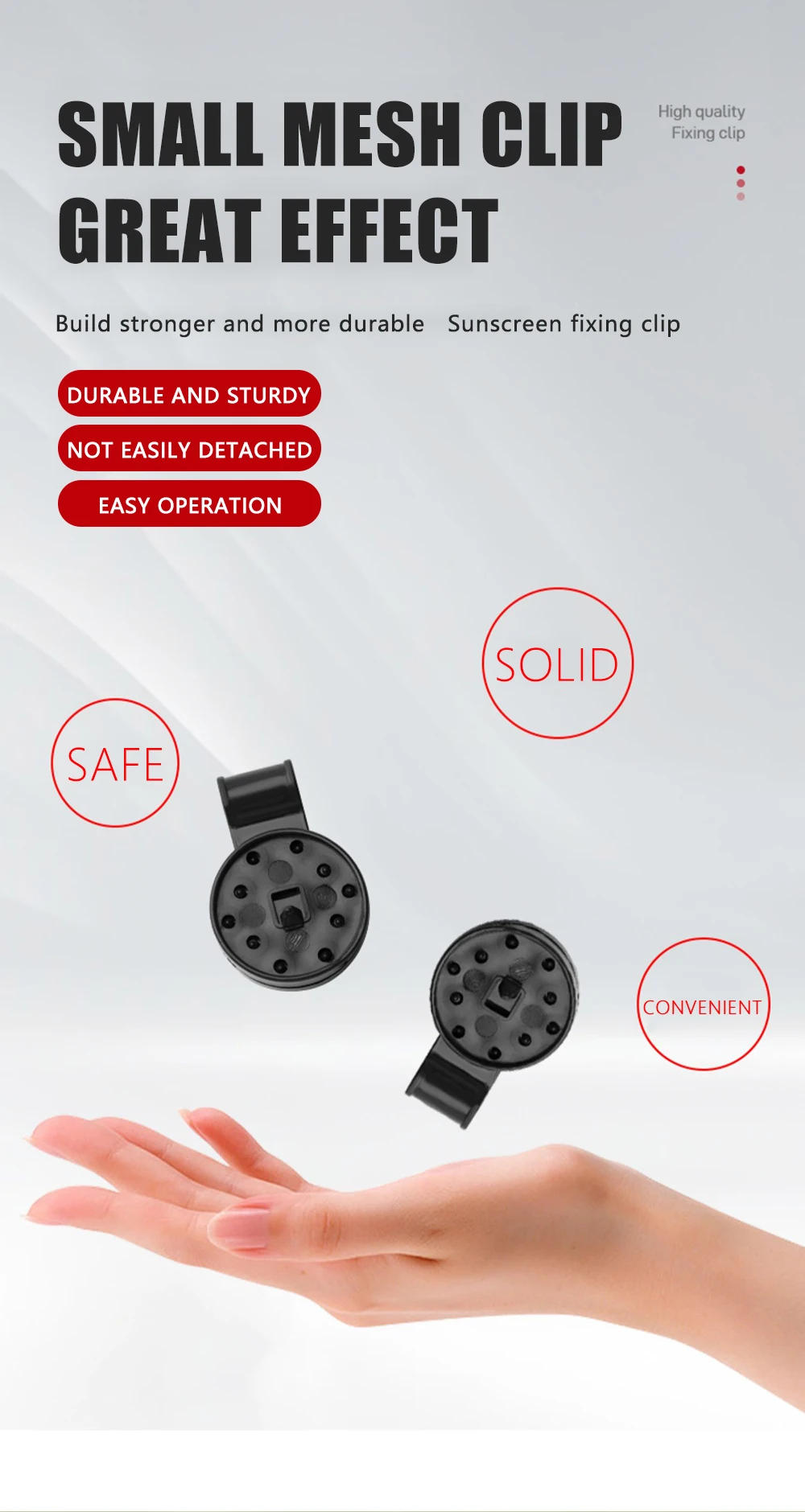 Description Picture 3 of item50PCS Shades Mesh Plastic Clip Shade Pergola Cloth Accessories Shading Awning Clips Shadow Tent Net Clip Garden Buildings