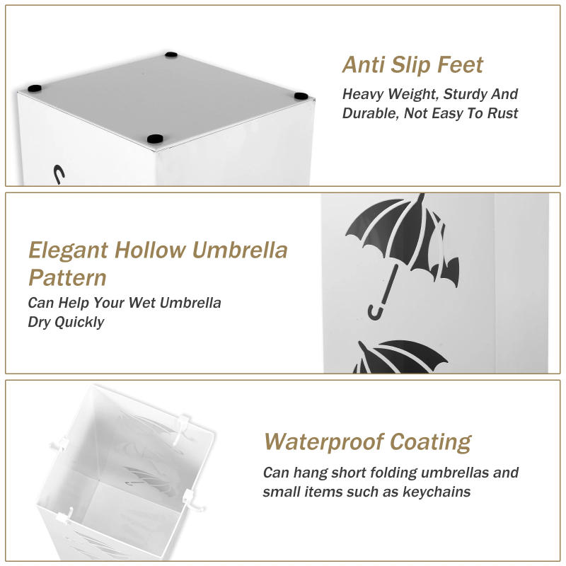 Description Picture 6 of itemUmbrella Holder Metal Free Standing Umbrella Stand Rack Multipurpose Decorative Umbrella Holder Walking Sticks Holder for Hotel