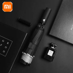 Xiaomi 10 Ribs Umbrella Fully Automatic Reflective Umbrella Reverse Folding Multifunctional Sunshade Rain Umbrella Business