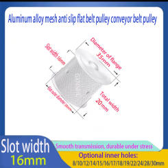 Rolled flower pulley outer diameter of groove 30, width of groove 16, Inner bore 5/6/6.35/8/10/12/14/15/16/17mm flat belt pulley