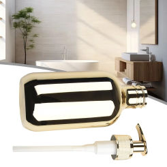 For Bathroom Round Soap Bottle Hand Soap Dispenser Quick Opening Well Made Pump Bright And Smooth Dish Soap Dispenser