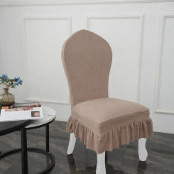 Skirt European-style Chair Cover Thickened Dining Table and Chair Cover Elastic Skirt Hotel Restaurant Chair Protective Cover