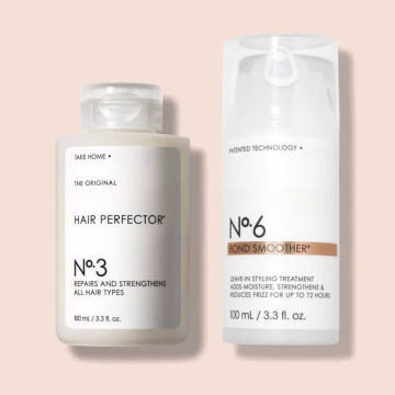 2PCS Set No.3/6 pre-wash Hair Perfector & Leave-In Hair Mask Repair Damaged Hair Smoother Restore Soft Shiny For All Types Hair