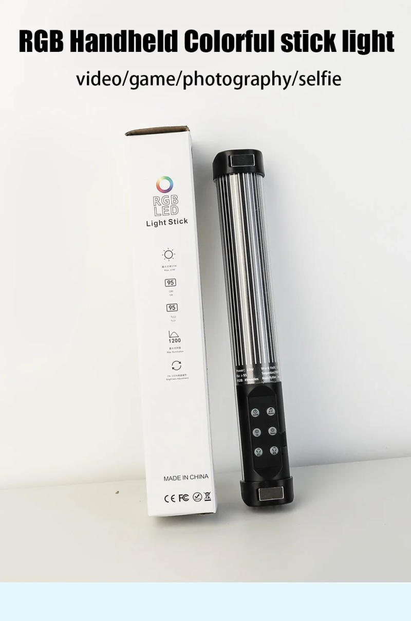 Description Picture 4 of itemMini Handheld LED RGB Light Stick Magnet Photographic Lighting 2700-7500K Photography Fill light Lamp For Video Vlog YouTube