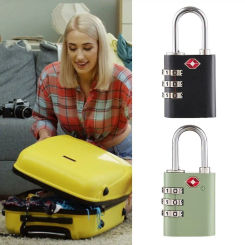 TSA 3 Digit Combination Lock Anti-theft Zinc alloy Customs Password Lock Padlock Security Tool Suitcase Luggage Coded Lock