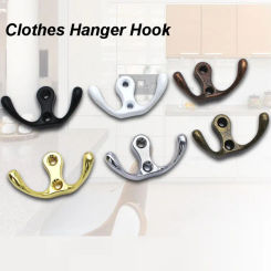 Universal Zinc Alloy Clothes Hanger Hook Easy To Install Stable Wall Mounted Coat Rack Durable Thicken Bathroom Accessories