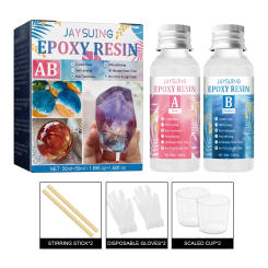 Resin Kit Epoxy Resin Glue High Adhesive Crystal Clear Hardener Clear Resin Epoxy Kit Super Strong Epoxy Clear Glue For Wood