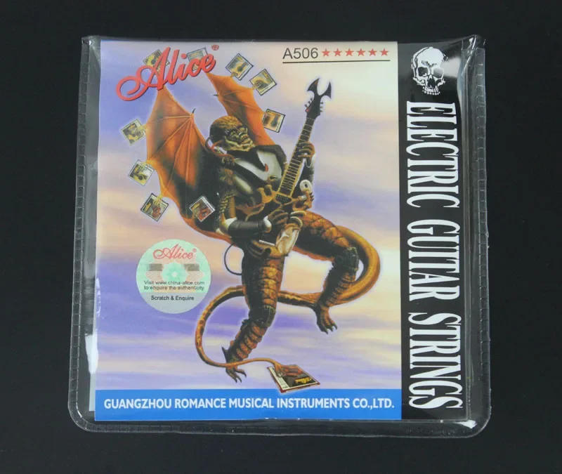 Description Picture 3 of item10 Pack Alice A506 Electric Guitar Strings Coated Steel Core Nickel Alloy Wound A506XL A506SL A506L Optional