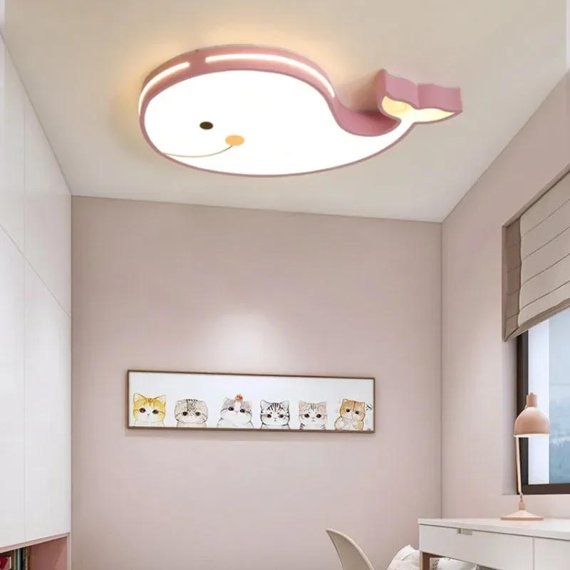 Description Picture 5 of itemLed Whale Ceiling Light Modern Led Ceiling Lamp Creative Lighting for Family Theme Hotel Children Kids Bedroom Study Hallway