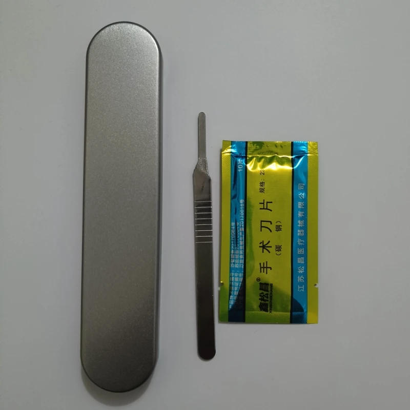 Description Picture 5 of itemMalathorne Professional Table Tennis Rubber Cutting Knife+10 PCS Sharp Blades in Safe Metal Container for Assembling Rackets