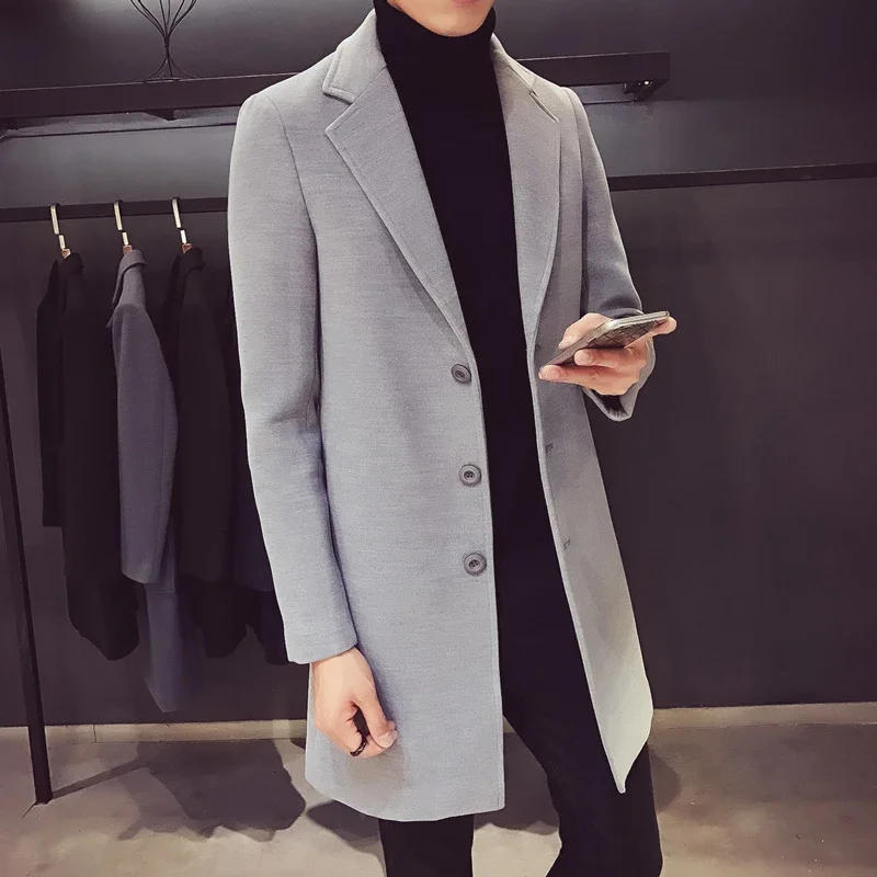 Description Picture 5 of itemCustomized Men Fashion Jackets Plain Trench Coat - New Collection