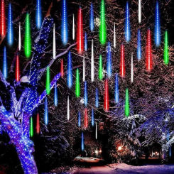 32/24/16/8 Tubes Xmas Meteor Shower Rain LED String Lights for Outdoor Holiday Fairy Light Christmas Decoration Wedding Navidad
