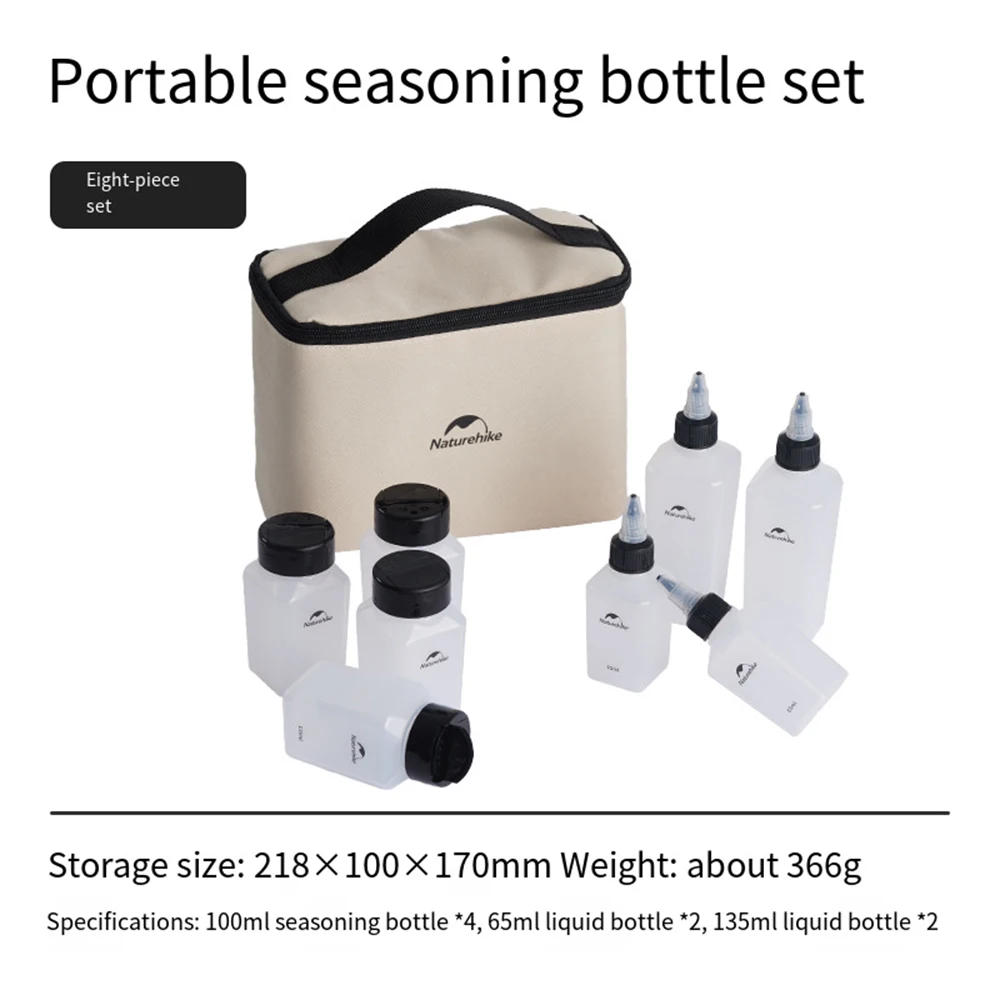 Description Picture 5 of itemNaturehike-Camping Seasoning Jar, Portable Spice Container, Cookware Set Supplies, Outdoor BBQ Picnic, Seasoning Can