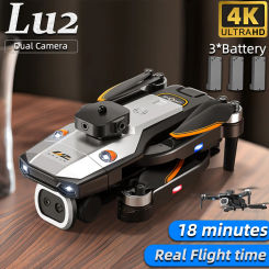 Lu2 Mini Drone 4K Profesional 720P HD Camera Obstacle Avoidance Aerial Photography Brushless Foldable Quadcopter Flying 18Min