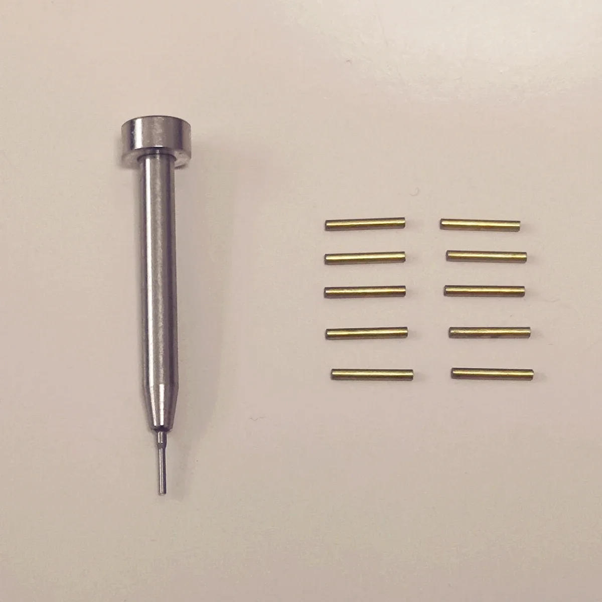 Description Picture 6 of itemCopper Hinge Pins & Stainless Steel Disassemble Punch For Zippo Kerosene Oil Lighter Shell Case Link Pin Replace Repair Tool Set