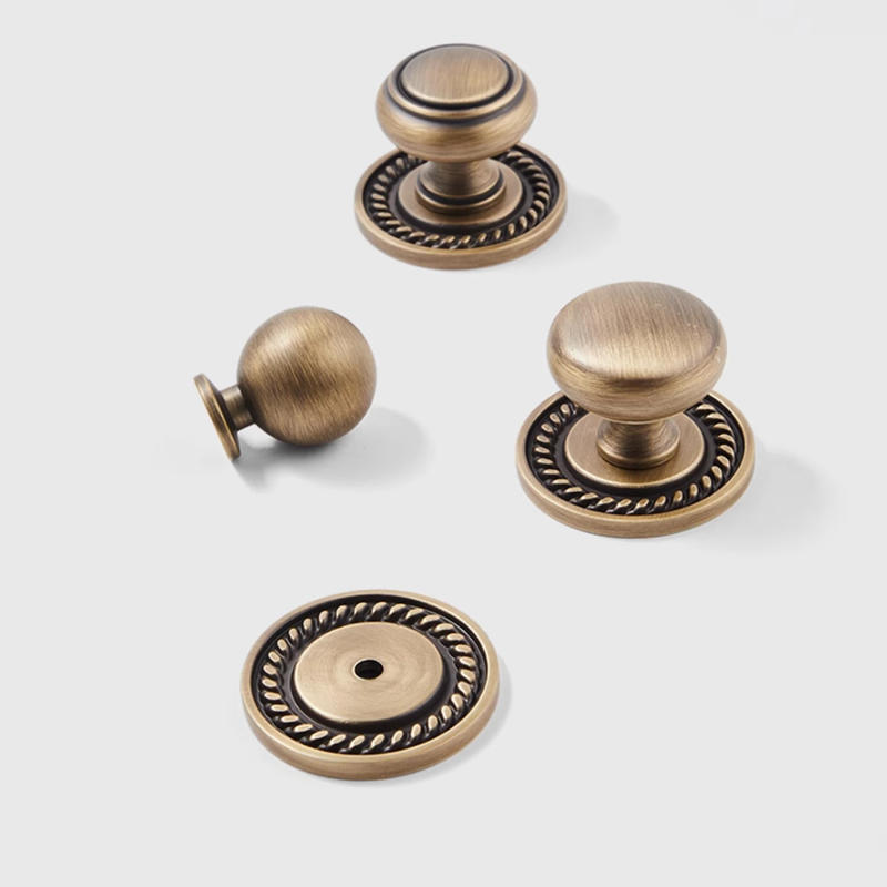Description Picture 5 of itemAntique Bronze Cabinet Handles With Backplate Solid Brass Vintage Wardrobe Pulls Kitchen Cupboard Door Knobs Furniture Handle
