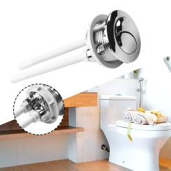 38mm Dual Flush Toilet Tank Button Flush Toilet Round Valve Push Button Water Saving Replacement For Cistern Bathroom Supplies