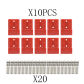 10PCS RED