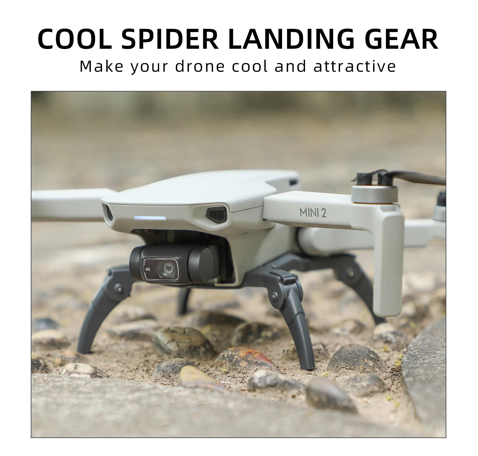 Description Picture 4 of itemFor DJI Mini 4K/Mini 2 / Mavic Mini / Mini Se Landing Gear Heightened Extender Landing Legs Accessories