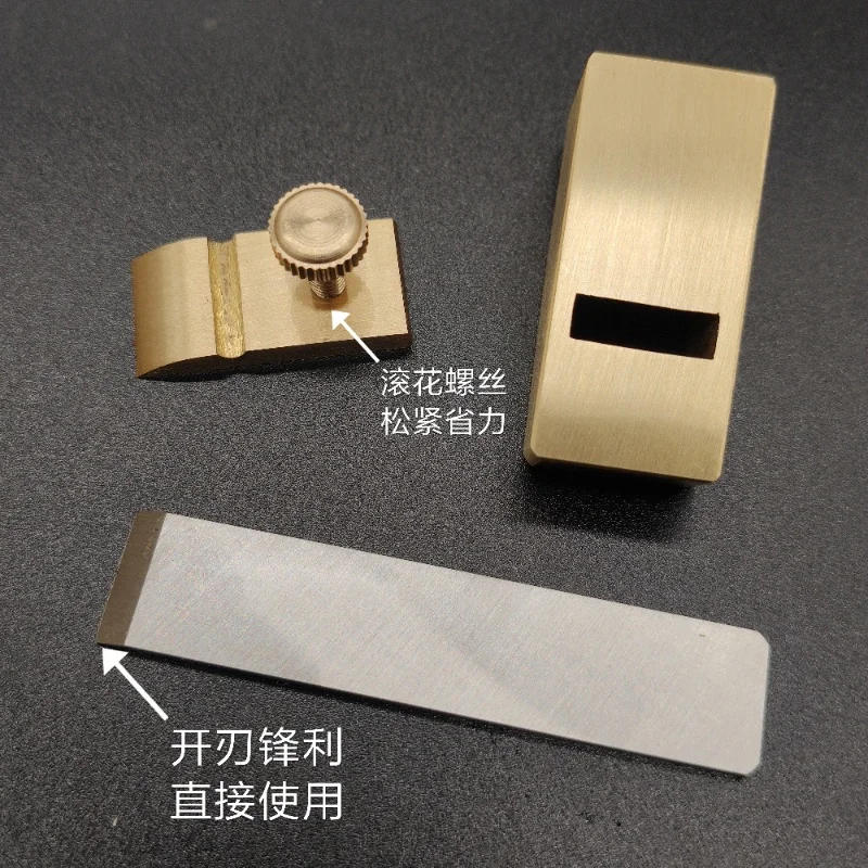 Description Picture 3 of itemHigh quality Flat bottom Mini Brass Thumb planes Woodworking Planer, violin/cello making Luthier tools