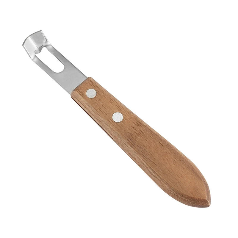 Description Picture 5 of item2PCS Channel Knife, Cocktail Garnish Citrus Zester, Wood & Stainless Steel Bar Tool with Rivets