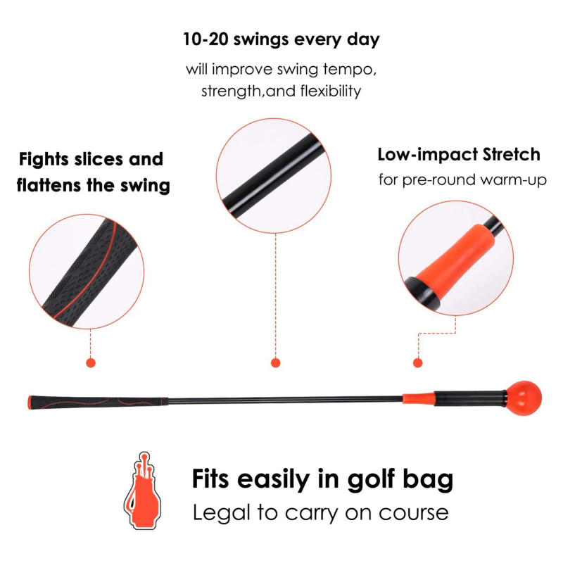 Description Picture 6 of itemGolf Swing Training Aid Golf Swing Practice Rod Golf Warm-up Stick Golf Accessories Golf Trainer Aids Supplies 40/48 inches
