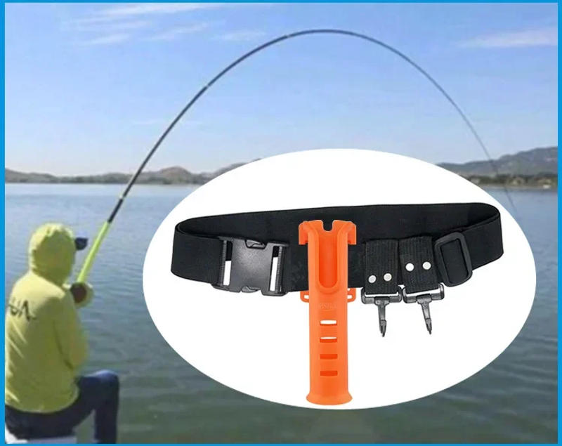 Description Picture 4 of itemMulti-function Nylon Belt Rod Holder Portable Pole Inserter Fishing Rod Pesca Rack Quick Belt Holder Inserting Device Accessory