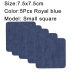 7.5x7.5cm-Royal blue