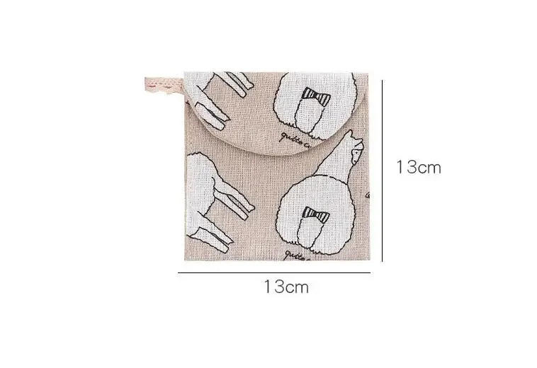 Description Picture 5 of itemNew Sanitary Pad Pouch Mini Folding Women Cute Bag for Gaskets Napkin Towel Storage Bags Pouch Case Sanitary Pad Organizer