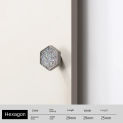 1PC Zinc Alloy Door Knobs Handles Cabinet Elegant Diamond Grey Furniture Handles Kitchen Cupboard Drawer Pulls Lever Interior