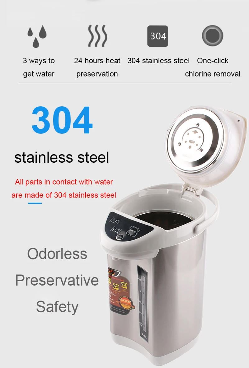 Description Picture 5 of itemDMWD 110V/220V Electric Thermo Pot Kettle Air Pressure Heating Hot Water Boiler 5.8L Bottle Thermal Insulation Dispenser Heater