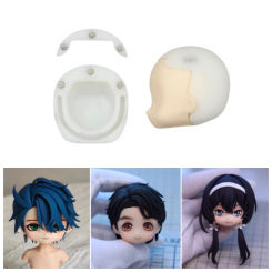 GSC Clay Doll Head Universal Back of The Head Magnetic Suction Head Shell Resin Mold Ob11DIY Handmade Doll Accessories