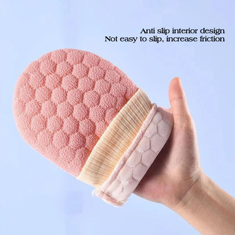 Description Picture 6 of itemDouble-sided Bath Glove Honeycomb Towel Skin Exfoliating Scrubber Brush Back Body Sponge Rubbing Bath Gloves