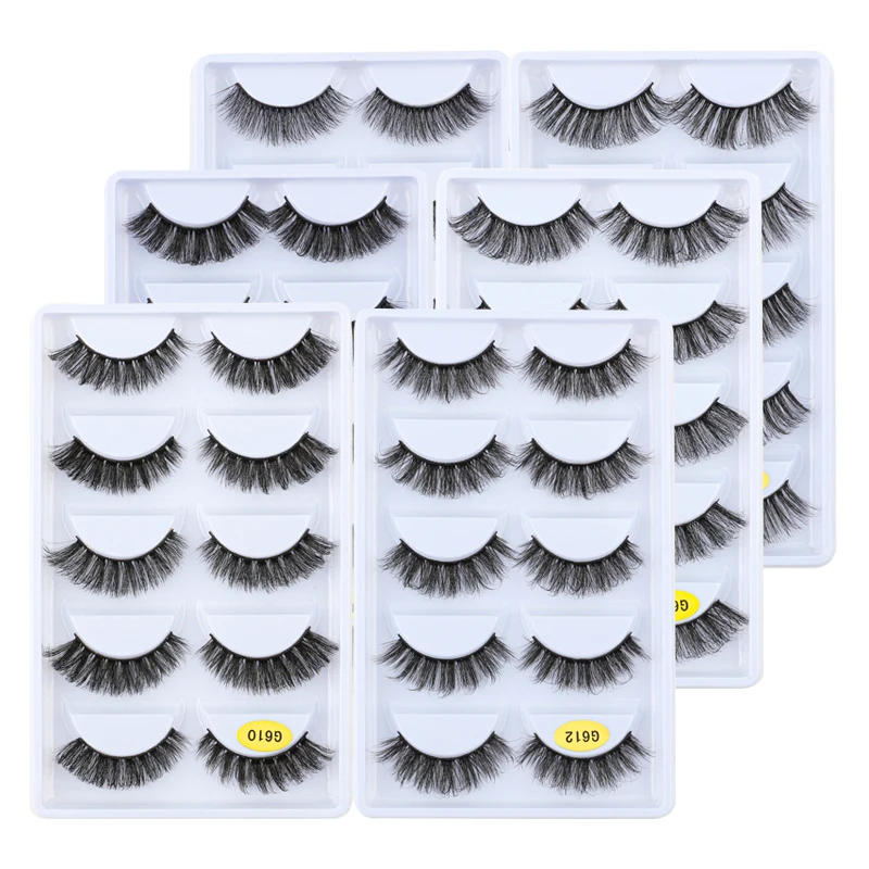 Description Picture 5 of itemFluffy 3D Mink Lashes brushes tweezer Natural Eyelash Dramatic False Eyelashes Makeup Fake Eyelash Extension maquiagem tools set