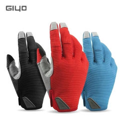 Giyo Wind Breaking Cycling Full Finger Gloves Touch Screen Anti-slip Bicycle Lycra Fabric Mittens Bicicleta Road Bike Long Glove