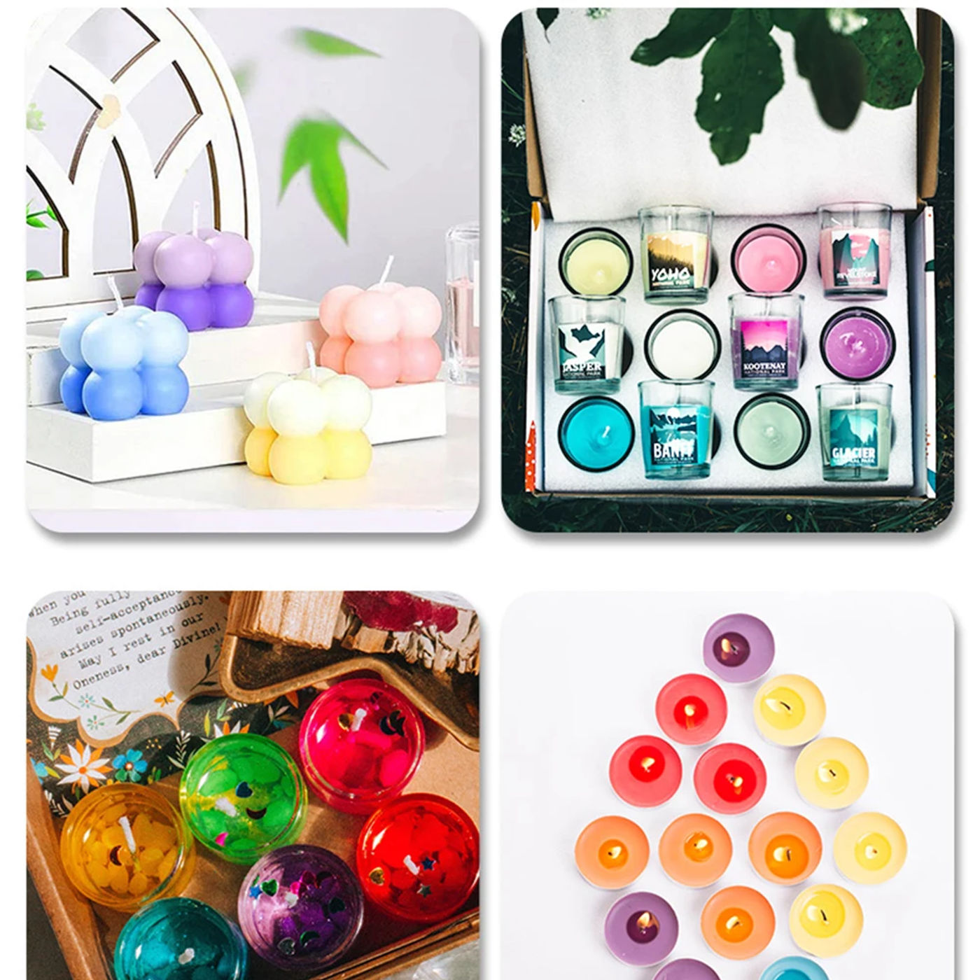 Description Picture 5 of itemCandle Dyes Kit Liquid Colorant Pigment Set DIY Candle Making Supplies Aromatherapy Soap Soy Wax Dye Candles Manufacture Pigment