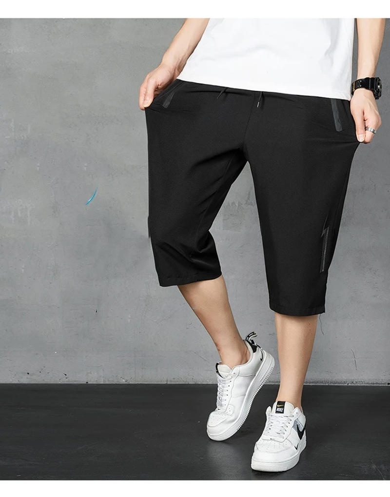 Description Picture 5 of itemBOLUBAO 2024 Outdoor Casual Shorts For Men Solid Color Large Pocket Capri Pants High Quality Design Street Wear Shorts For Men