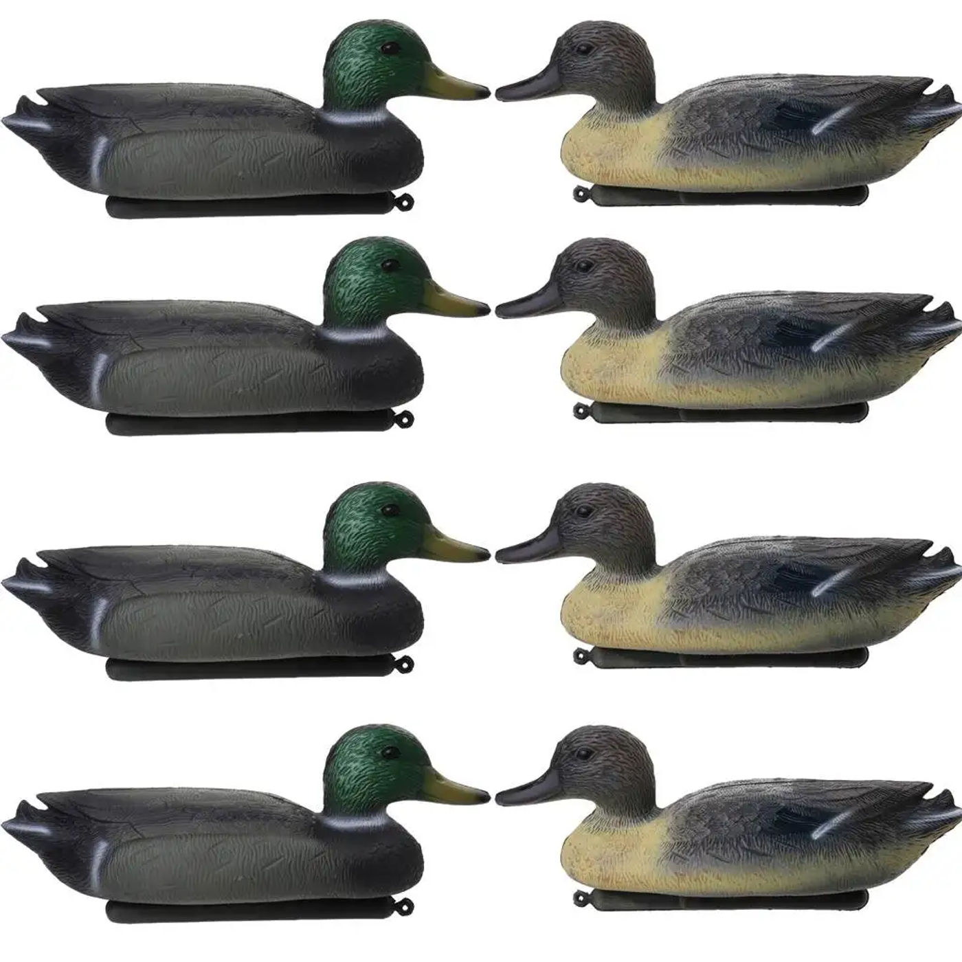 Description Picture 2 of item8pcs Hunting Lure Duck Stuffed Decoy Ducks Floating Plastic Mallard Decoys Outdoor Lawn Garden Pool Ornaments