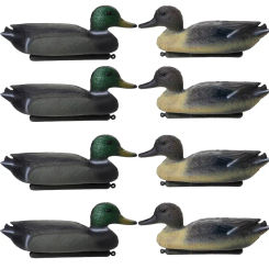 8pcs Hunting Lure Duck Stuffed Decoy Ducks Floating Plastic Mallard Decoys Outdoor Lawn Garden Pool Ornaments