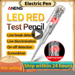 1pcs Intelligent Voltage Tester Pen 70-250V Induction Power Detector Pen Electric Indicator Screwdriver Indicator Meters Tools