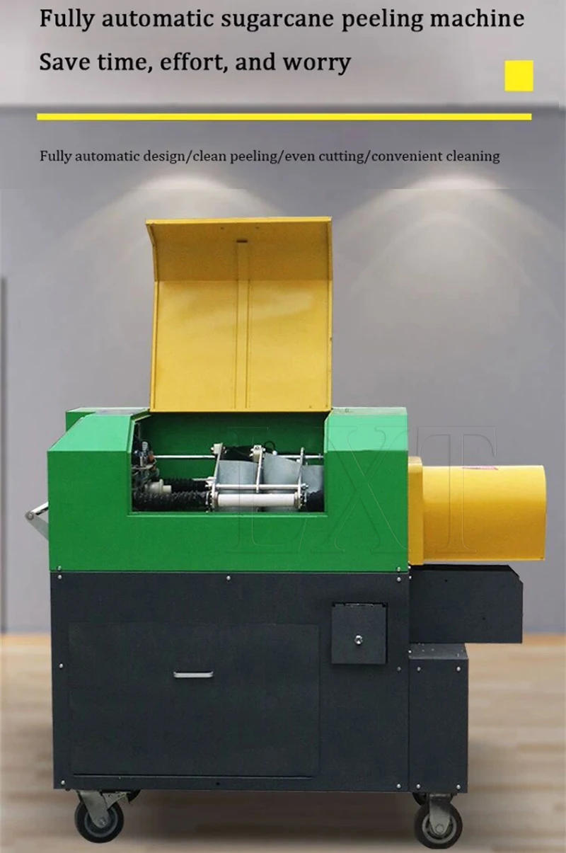Description Picture 4 of itemFull Automatic Sugarcane Peeling Cutting Machine Electric Sugar Cane Peeler Cutter Machine