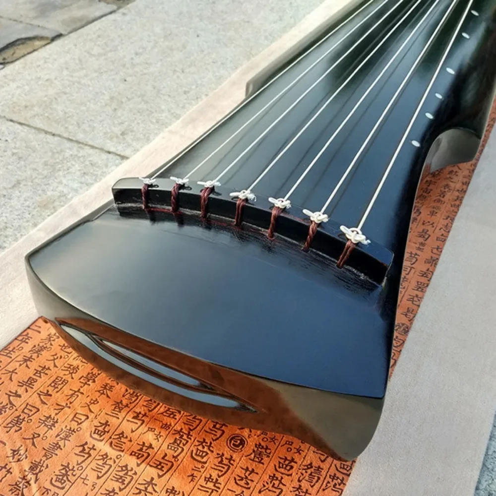 Description Picture 3 of item7 Strings Guqin Zither Handmade Guzheng Beginner Stringed Instruments with Accessories Chinese Traditional Musical Instruments