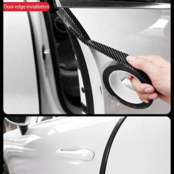 DIY Nano 3D Carbon Fiber Car Sticker Threshold Protection Strip Bumper Tape Motorcycle And Bicycle Waterproof